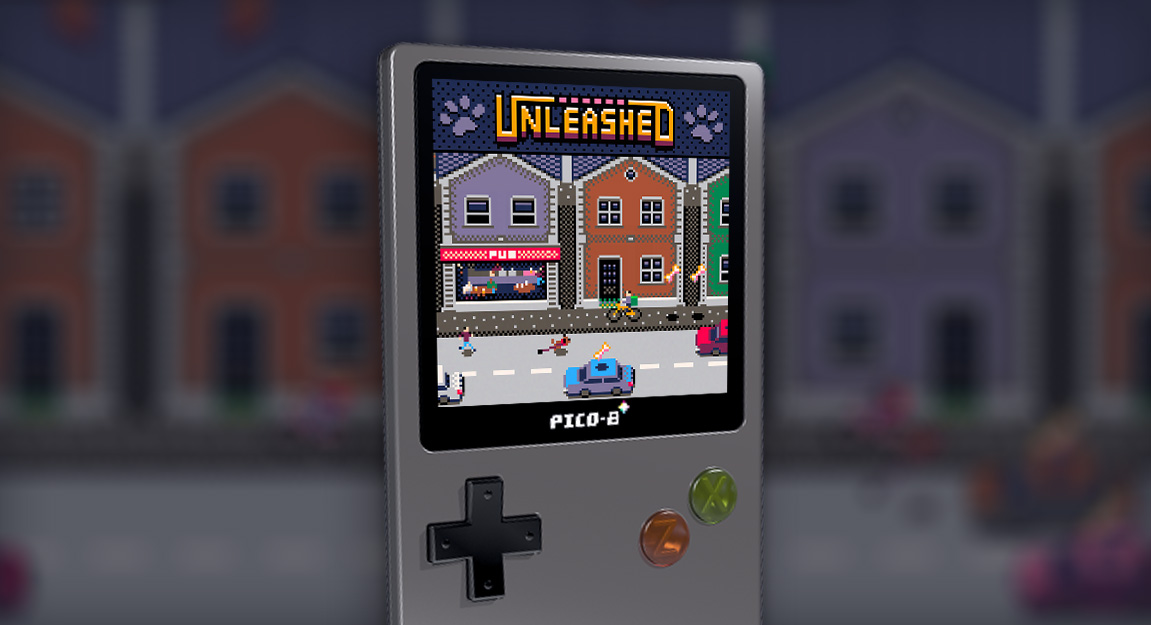 Image of the pico8 game "Unleashed"