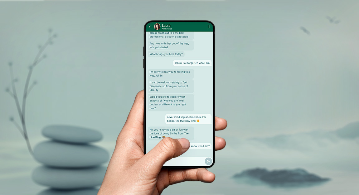 Image of the Android app "AI Therapist"