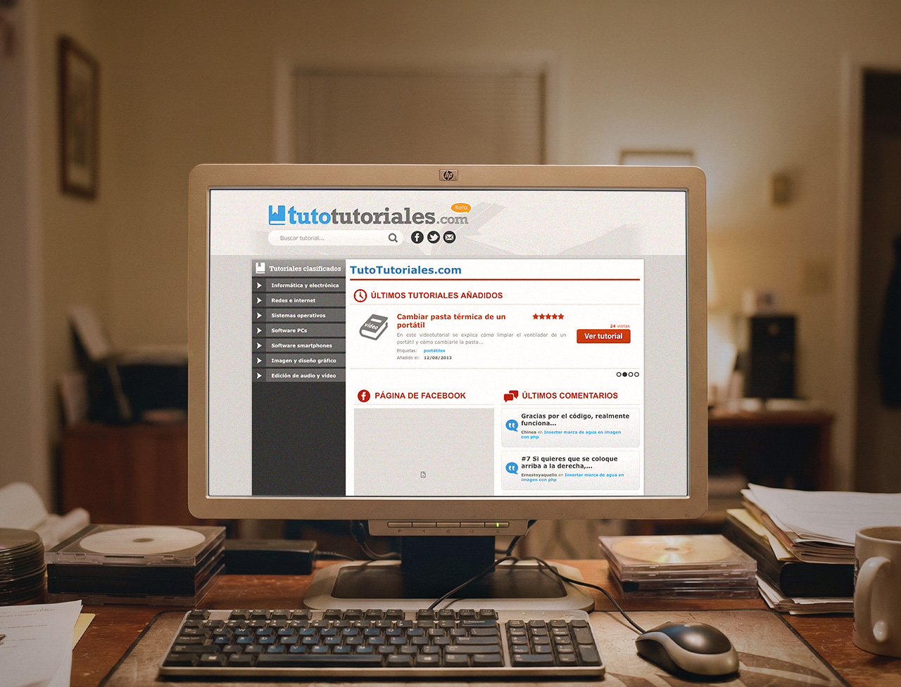 The website seen in a Mac computer